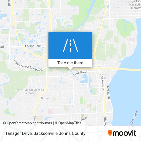 Tanager Drive map