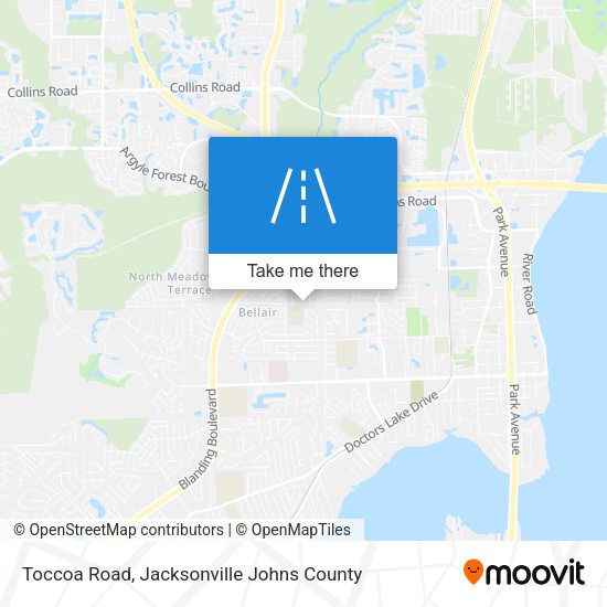 Toccoa Road map