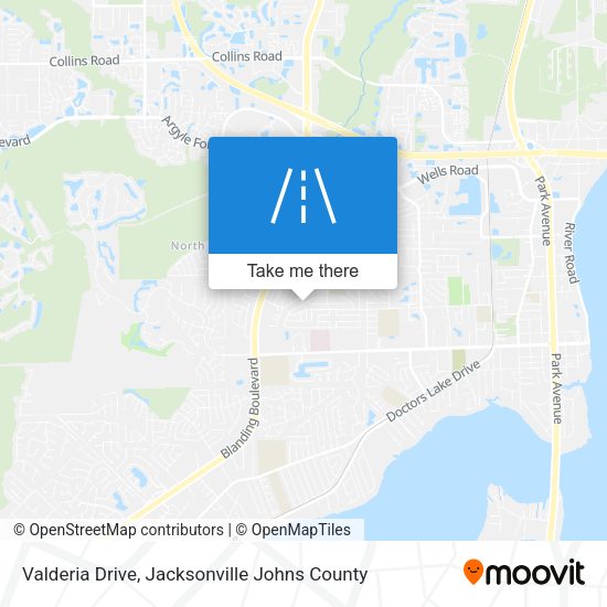 Valderia Drive map
