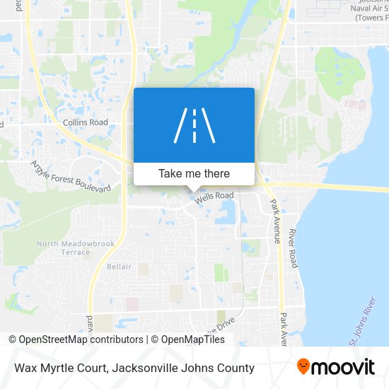 Wax Myrtle Court map