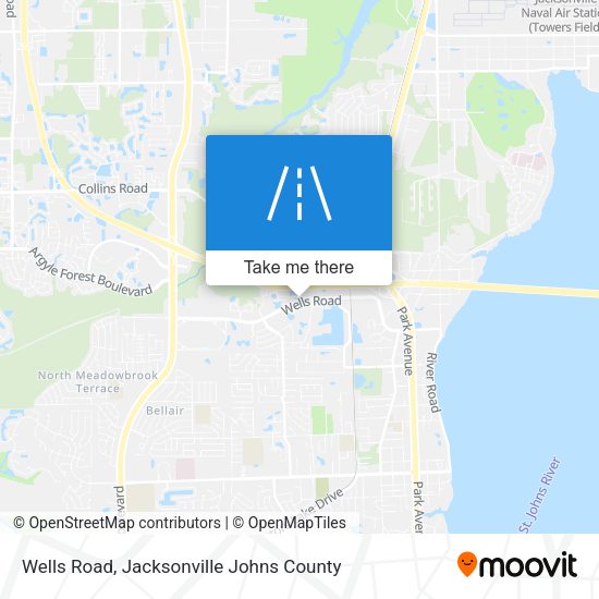 Mapa de Wells Road