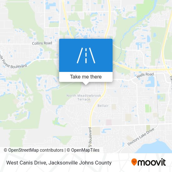 West Canis Drive map