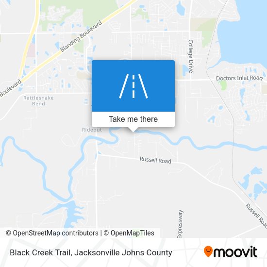 Black Creek Trail map