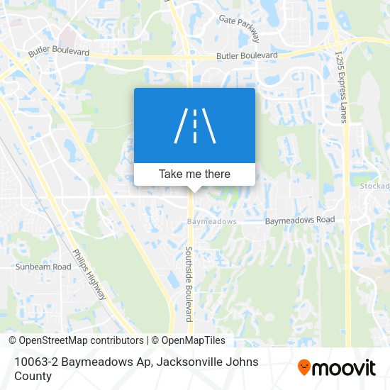 10063-2 Baymeadows Ap map