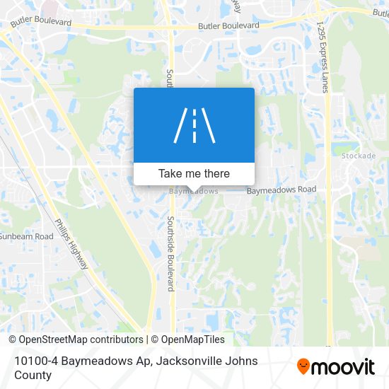 Mapa de 10100-4 Baymeadows Ap