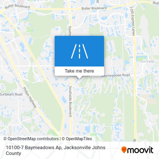 Mapa de 10100-7 Baymeadows Ap