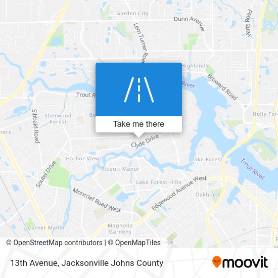 13th Avenue map