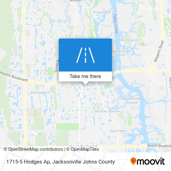 Mapa de 1715-5 Hodges Ap