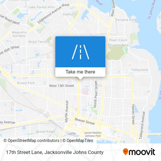 Mapa de 17th Street Lane