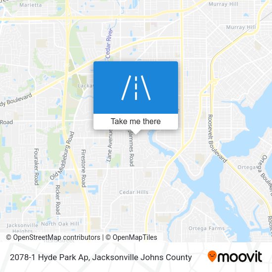 2078-1 Hyde Park Ap map