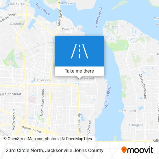 Mapa de 23rd Circle North