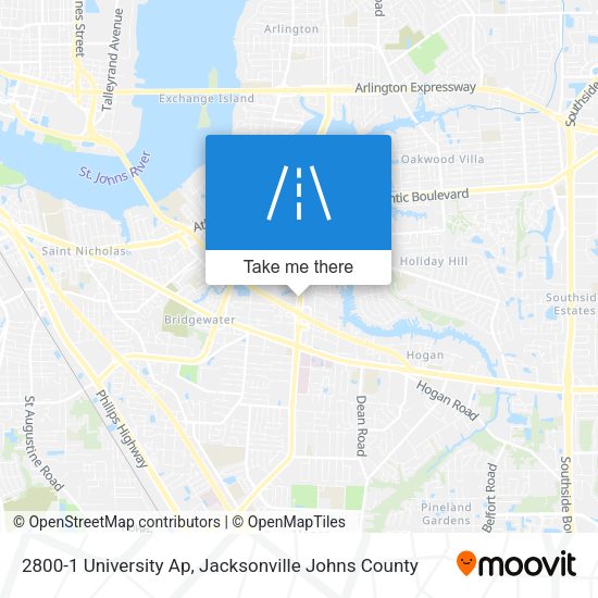 2800-1 University Ap map