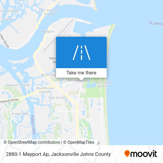 Mapa de 2880-1 Mayport Ap