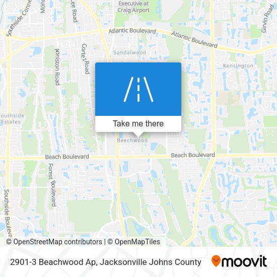 Mapa de 2901-3 Beachwood Ap