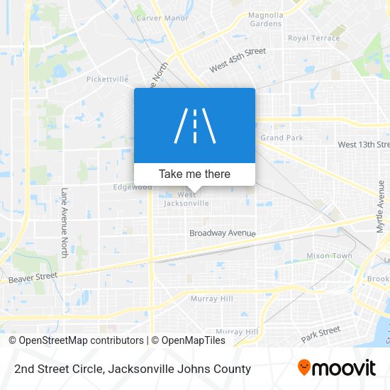 Mapa de 2nd Street Circle