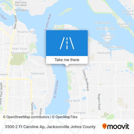 3500-2 Ft Caroline Ap map