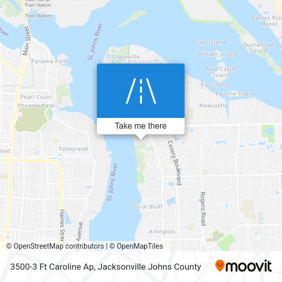3500-3 Ft Caroline Ap map