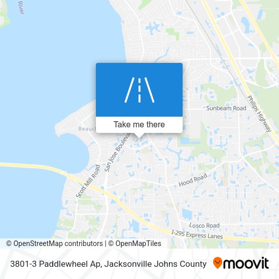 Mapa de 3801-3 Paddlewheel Ap