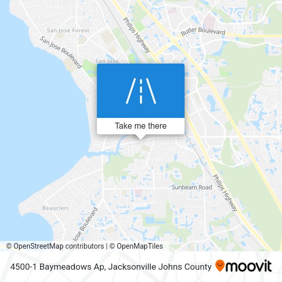 Mapa de 4500-1 Baymeadows Ap