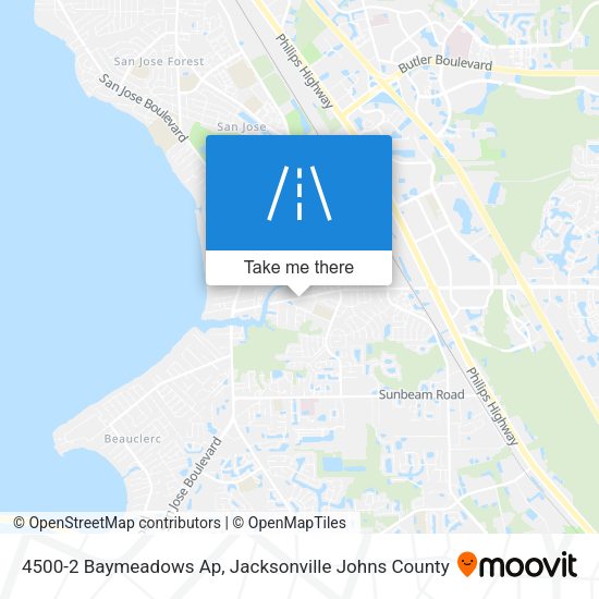 Mapa de 4500-2 Baymeadows Ap