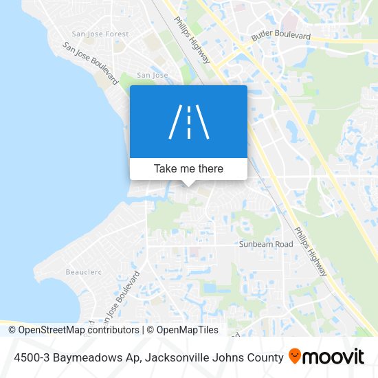 4500-3 Baymeadows Ap map