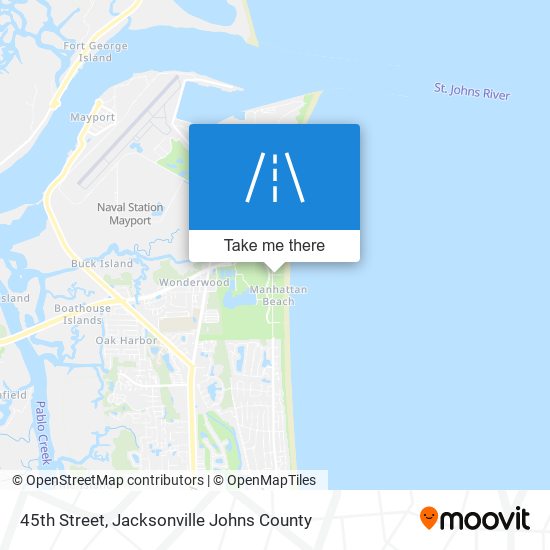45th Street map
