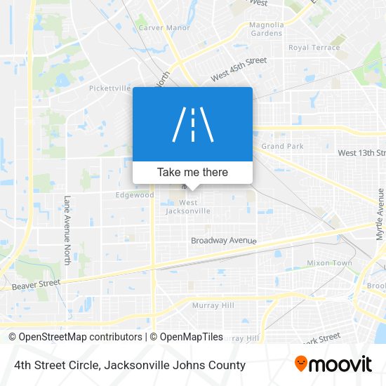 4th Street Circle map