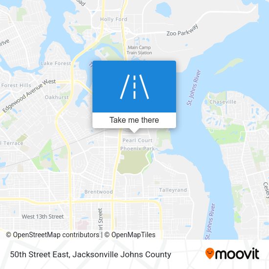 50th Street East map