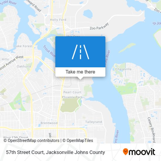 57th Street Court map