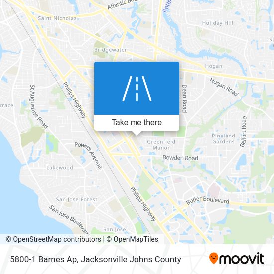 Mapa de 5800-1 Barnes Ap