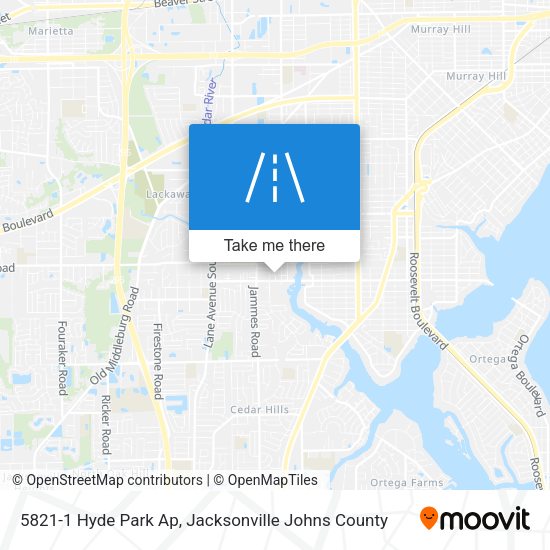 Mapa de 5821-1 Hyde Park Ap