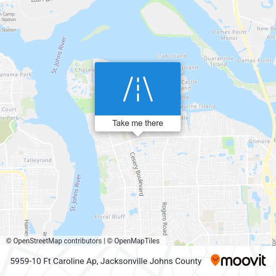 5959-10 Ft Caroline Ap map