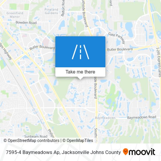 Mapa de 7595-4 Baymeadows Ap