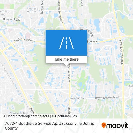 Mapa de 7632-4 Southside Service Ap