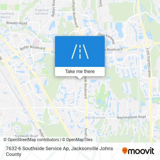 Mapa de 7632-6 Southside Service Ap