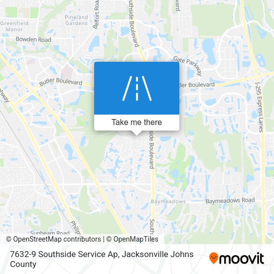 Mapa de 7632-9 Southside Service Ap