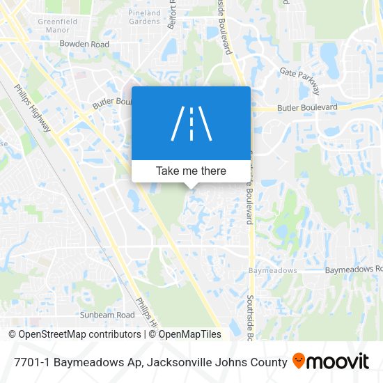 7701-1 Baymeadows Ap map
