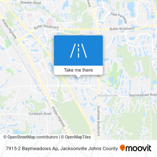 Mapa de 7915-2 Baymeadows Ap