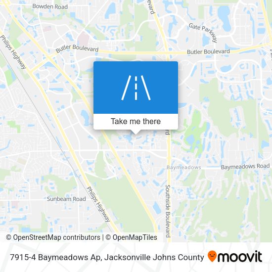 Mapa de 7915-4 Baymeadows Ap