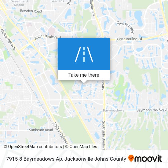 Mapa de 7915-8 Baymeadows Ap