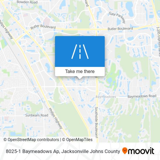 Mapa de 8025-1 Baymeadows Ap