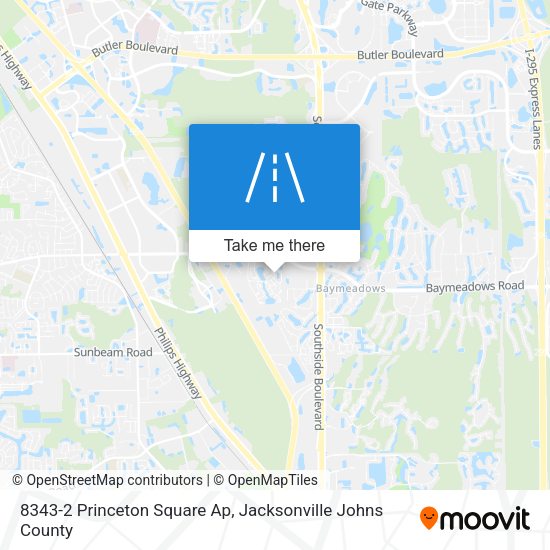 Mapa de 8343-2 Princeton Square Ap