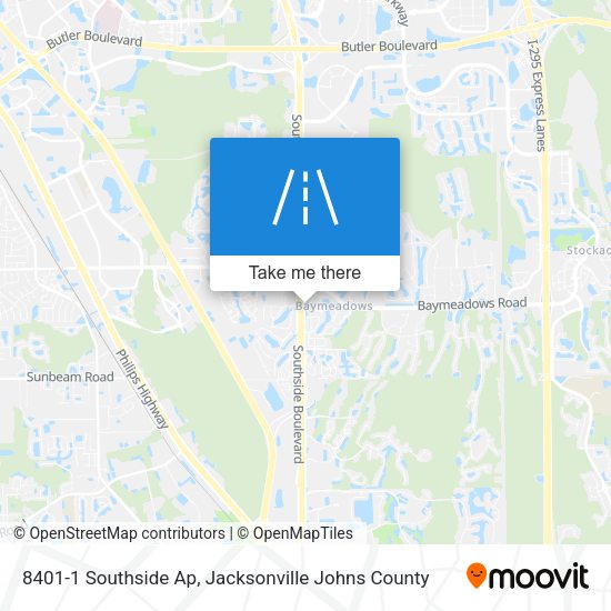 Mapa de 8401-1 Southside Ap
