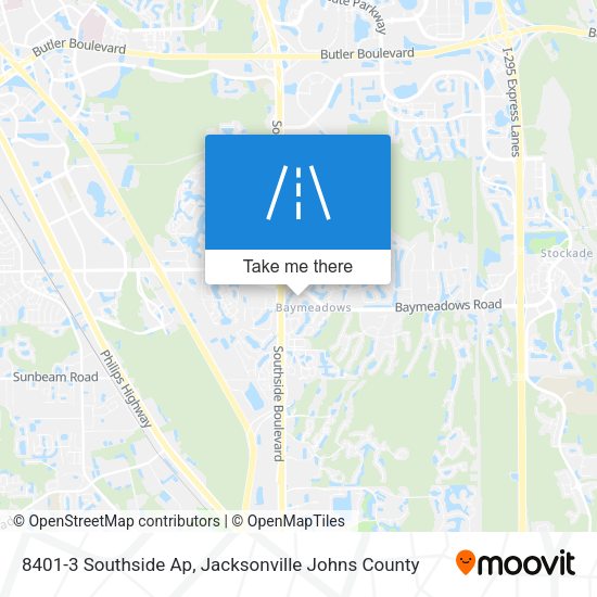 Mapa de 8401-3 Southside Ap
