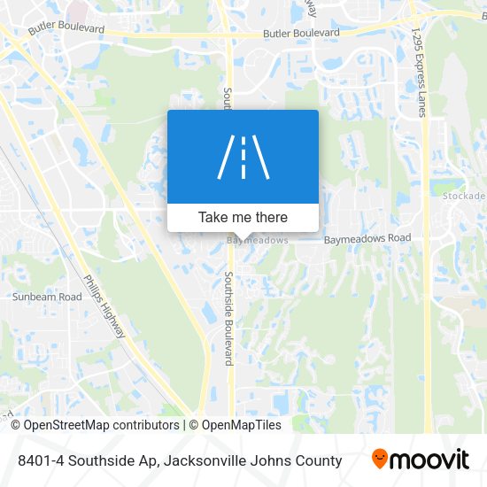 Mapa de 8401-4 Southside Ap