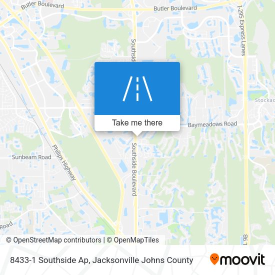 Mapa de 8433-1 Southside Ap