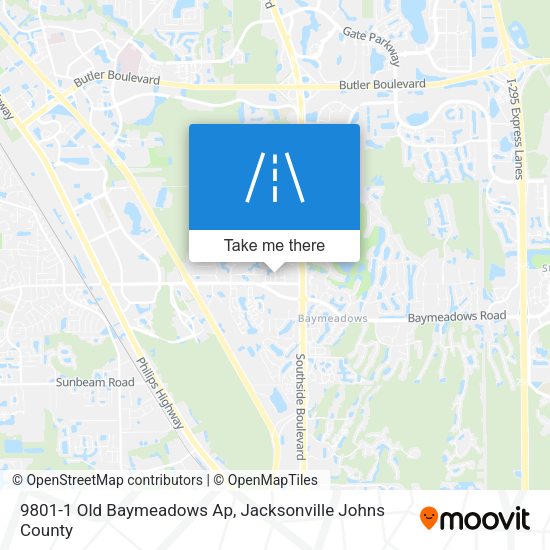 9801-1 Old Baymeadows Ap map