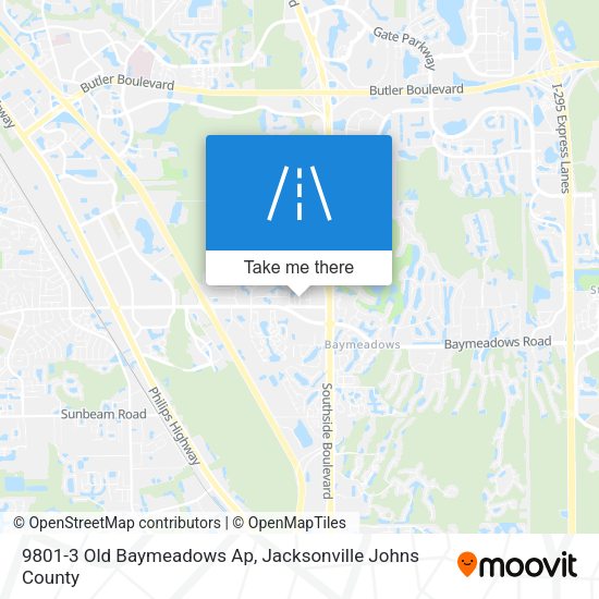 9801-3 Old Baymeadows Ap map