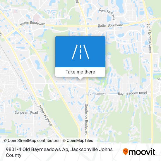 Mapa de 9801-4 Old Baymeadows Ap