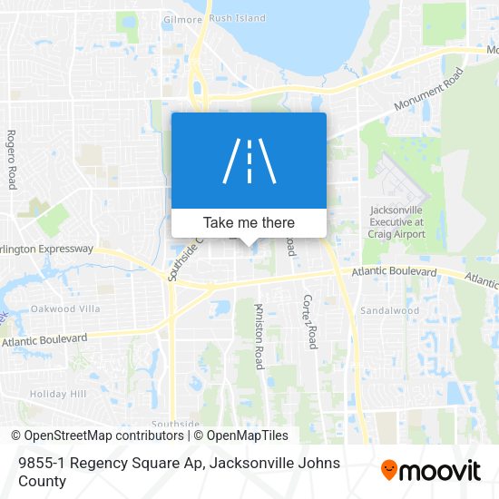 Mapa de 9855-1 Regency Square Ap